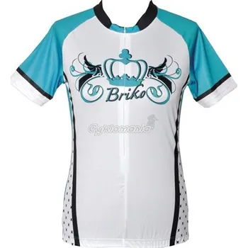 cyklistický dres Dres Briko ROYALE lady tropical-black-white L