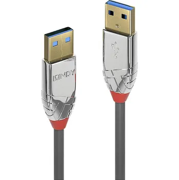 Mobilní telefon LINDY USB kabel USB 3.2 Gen1 (USB 3.0 / USB 3.1 Gen1) USB-A zástrčka, USB-A zástrčka 0.50 m šedá 36625