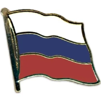 Odznak (pins) 20mm vlajka Rusko - barevný