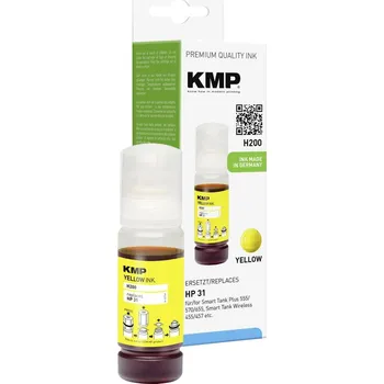 Počítač KMP Ink refill náhradní HP 31, 1VU28AE kompatibilní žlutá 70 ml H200 1769,0009