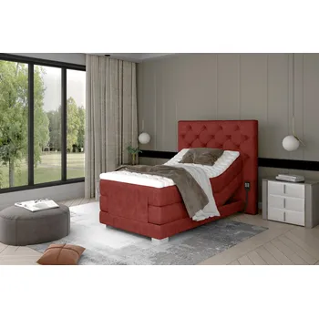Ložnice Boxspring postel Clover 90 × 200 cm + elektrické polohování