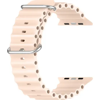 VSECHNONAMOBIL 58807 OCEAN Řemínek pro Apple Watch Ultra 1 / 2 / 3 (49mm) / 9 / 8 / 7 (45mm) / 6 / SE / 5 / 4 (44mm) / 3 / 2 / 1 (42mm) růžový