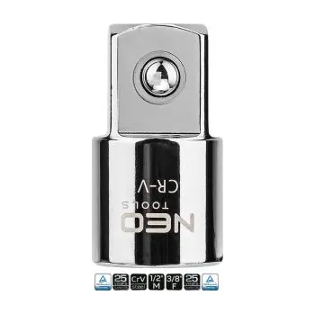 Autodílna Adaptér 1/2"M, 3/8"F, Neo, , TOPEX, 08-550