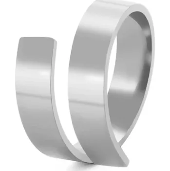 Prsten B-TOP Nerezový prsten ve tvaru Spirály Druh barvy: Stříbrná