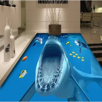 Fototapeta Solution Media 3D tapeta na podlahu -Žralok MU3790