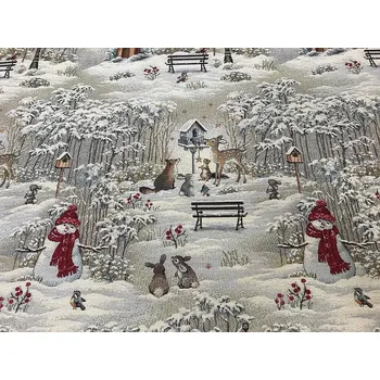 BYTEMA Gobelínová látka NOČNÍ ZIMA šíře 280 cm