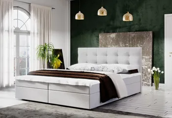 Postel Manželská čalouněná postel Stig II 180 x 200 cm