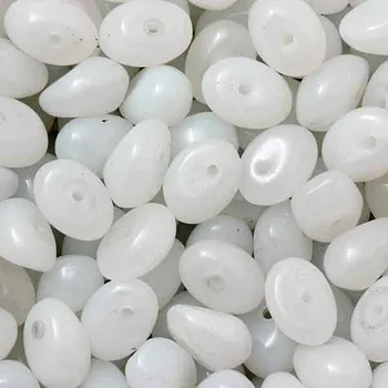 Materiál na výrobu šperku Korálek mačkaný KAPKA 8/5mm alabastr17946