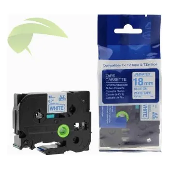 Pásek do tiskárny TONERSYP páska pro Brother TZe-243, 18mm x 8m, modrý tisk / bílý podklad