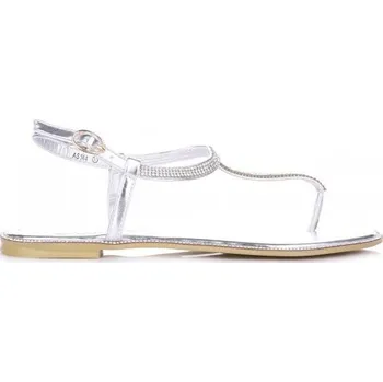 Dámské sandále dámské sandálky Kerline stříbrná AS144