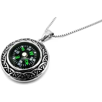 Náhrdelník Steel Jewelry Náhrdelník kompas z chirurgické oceli NH231048 dárkové balení zdarma