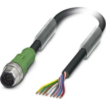 Phoenix Contact SAC-8P-M12MS/ 1,5-PUR upravený zástrčkový konektor pro senzory - aktory, 1522493, piny: 8, 1.50 m, 1 ks