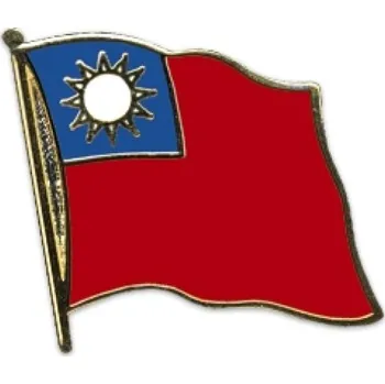 Odznak (pins) 20mm vlajka Tchaj-wan - barevný