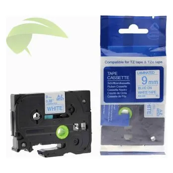 Pásek do tiskárny TONERSYP páska pro Brother TZe-223, 9mm x 8m, modrý tisk / bílý podklad