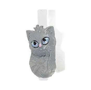 Kolíčky s kočkou - 6 designových variant Číslo: sedící šedá kočka