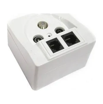 Elektrická zásuvka Opticum Zásuvka SAT-TV-R-LAN-TEL