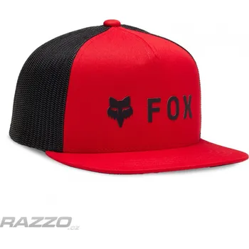 Čepice Dětská čepice FOX Youth Absolute SnapBack Mesh Hat Flame Red 24 Dětská - Boys