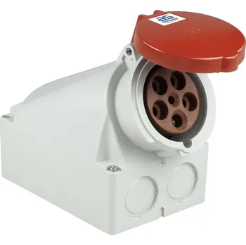 Elektrická zásuvka AS Schwabe 60434 60434 CEE zásuvka na stěnu, 63 A, 5pólová, 400 V, 1 ks