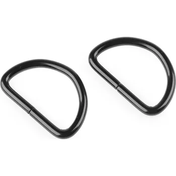 Kabelka Polokroužek šíře 25 mm - černý lak