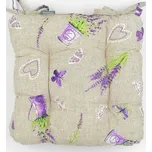 BYTEMA Sedáky na židle LEVANDULE lila 38 x 38 cm