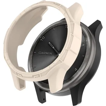 Příslušenství k chytrým hodinkám VSECHNONAMOBIL 59395 TPU HALF COVER Obal pro Garmin Vivo move Trend béžový