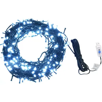 Vánoční dekorace Petrashop Světelný řetěz 400 LED dovnitř i ven 40 m studeně bílý50693