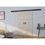 Nábytek PEGAS s.r.o. Dveře posuvné nástěnné dvoukřídlé TOPPO 160 Sonoma+Černá