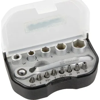 Klíč KRAMP Sada mininástrčných klíčů 1/4", 14 dílů