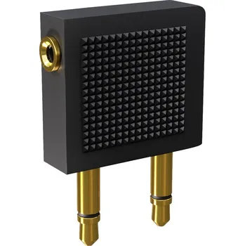 Elektrická zásuvka Oehlbach D1C35015 i-Jack AD-Flight jack audio Y adaptér [1x jack zásuvka 3,5 mm - 2x jack zástrčka 3,5 mm] černá