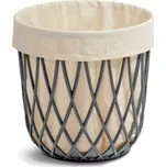 PROSPERPLAST Univerzální koš s látkovým vkladem - UNIQUBO Objem: 55 l, Barva: šedá