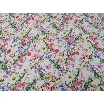 BYTEMA Dekorační látka LETNÍ KVĚTY šíře 140 cm
