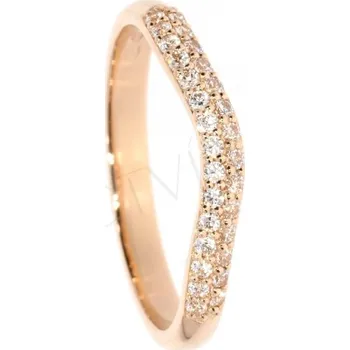 Prsten Zlatnictví Helios Zlatý snubní prsten dámský L-287C Kameny: Se Zirkony