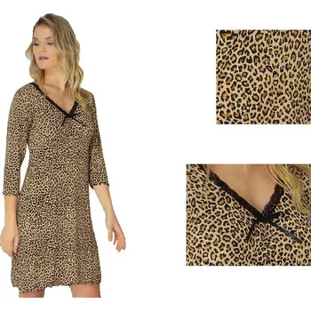 Dámská košilka Nebula s leopardím vzorem L