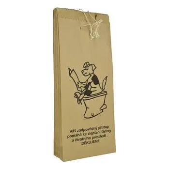 sáček na exkrement Sáčky na psí exkrementy papírové, šité s ouškem 25ks