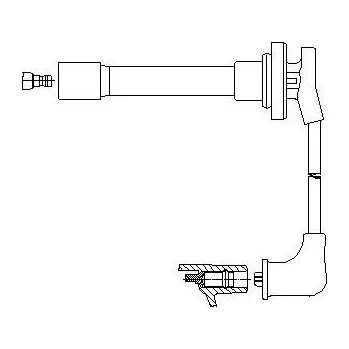 Zapalovací kabel zapalovací kabel, , BREMI, 739/48