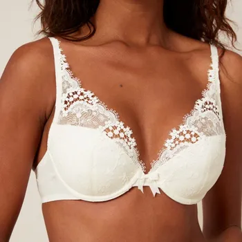 Dámské spodní prádlo Simone Pérèle - Wish podprsenka triangle push-up vyztužená natural 80D 12B347