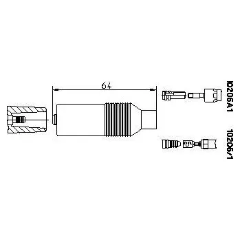 Zapalovací cívka Zástrčka, zapalovací cívka, , 052035281, 1279569, BREMI, 10205/1