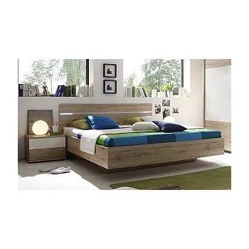 Postel Postel PLUTO 180cm - korpus san remo postel /bílá lišta