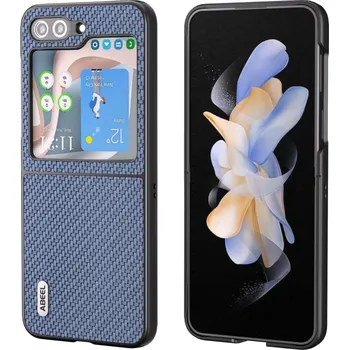 Pouzdro na mobilní telefon ABEEL 59749 ABEEL CARBON Plastový kryt Samsung Galaxy Z Flip 5 5G světle modrý