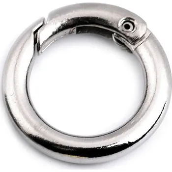 Karabina kulatá na kabelky / kroužek na klíče Ø16 mm