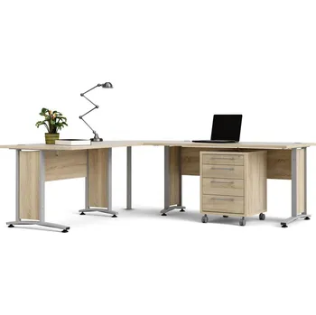 Psací stůl Nábytek PEGAS s.r.o. Psací stůl OFFICE 80400/304, Dub sonoma/Bílá