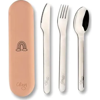 Příbor Citron Set příborů s pouzdrem Blush Pink