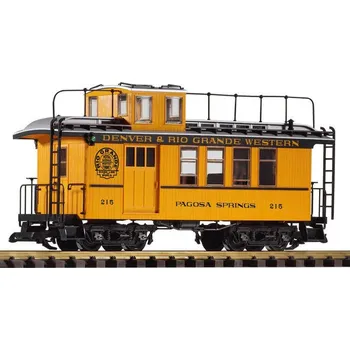 Modelová železnice Služební vůz s osvětlením D&RGW G - Piko 38602 (Zahradní železnice)