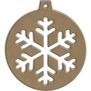 Vánoční dekorace Dřevěný výřez k dekoraci Gomille závěsný, 5 x 10 cm – ozdoba