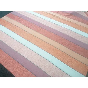 BYTEMA Dekorační látka PRUHY oranžovočervené šíře 145 cm