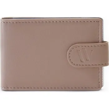 Arwel Béžová kožená dokladovka se zápinkou