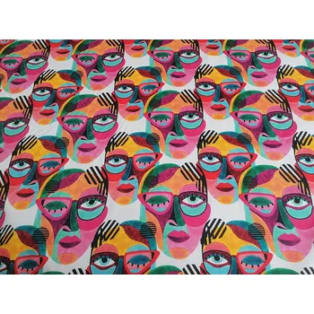 BYTEMA Dekorační látka Masky šíře 140 cm