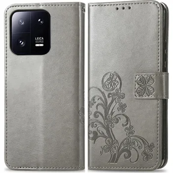 Příslušenství pro tablet VSECHNONAMOBIL 55862 ART FLOWERS Peněženkový kryt Xiaomi 13 Pro šedý