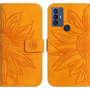 Příslušenství pro tablet VSECHNONAMOBIL 56308 ART SUN FLOWER Peněženkové pouzdro s řemínkem TCL 30 SE žluté