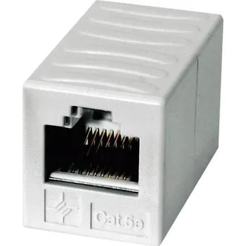 Elektrická zásuvka Telegärtner RJ45 síťový adaptér CAT 5e [1x RJ45 zásuvka - 1x RJ45 zásuvka] 60 m alpská bílá